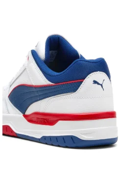 Puma Rebound Retro-Sneaker in Weiß und Blau