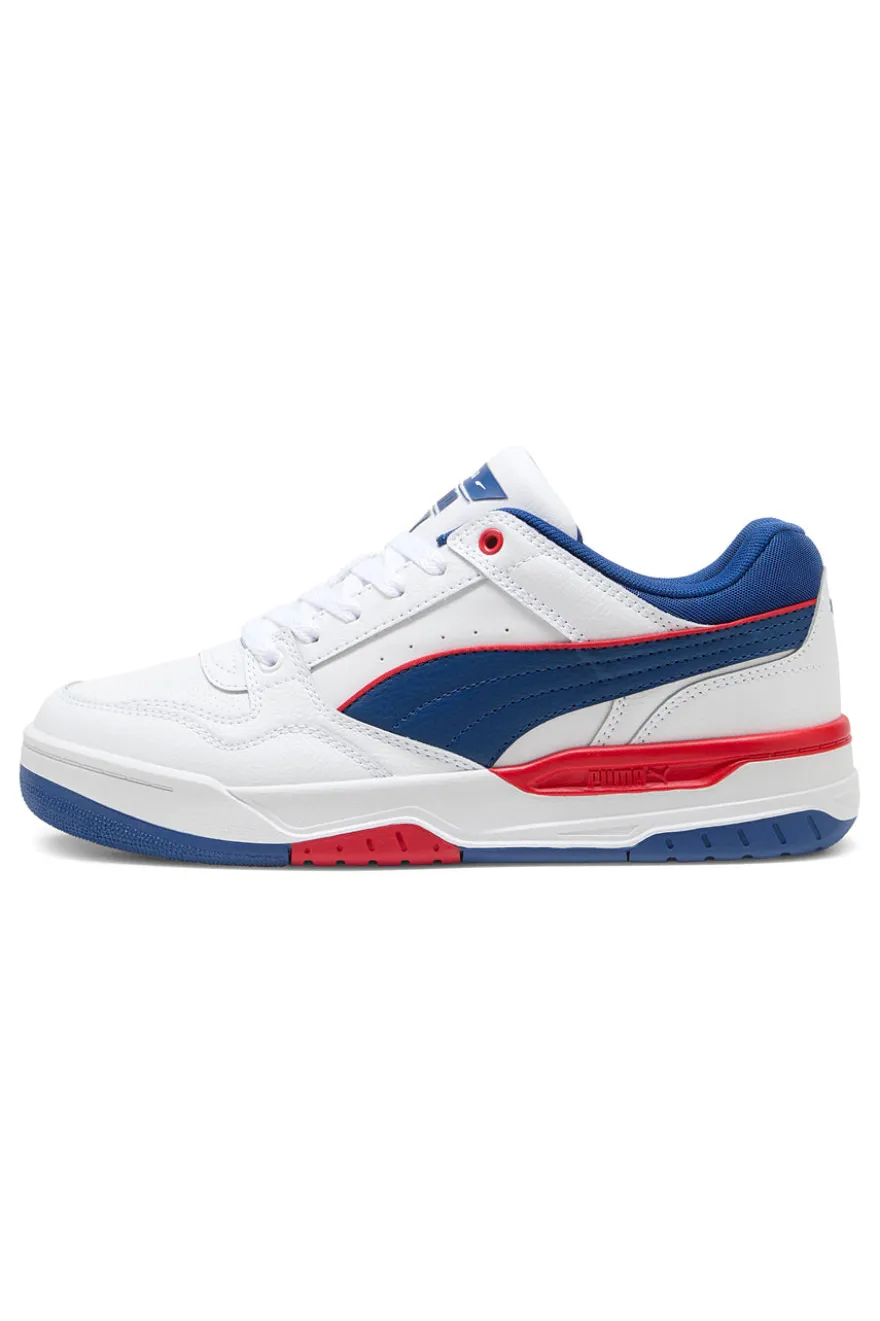 Puma Rebound Retro-Sneaker in Weiß und Blau