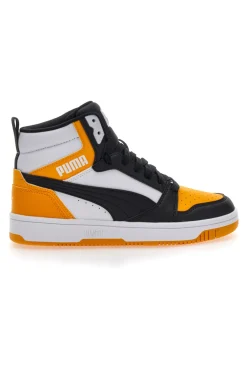 Puma Rebound V6 Mid JR Hohe Turnschuhe in Gelb/Schwarz