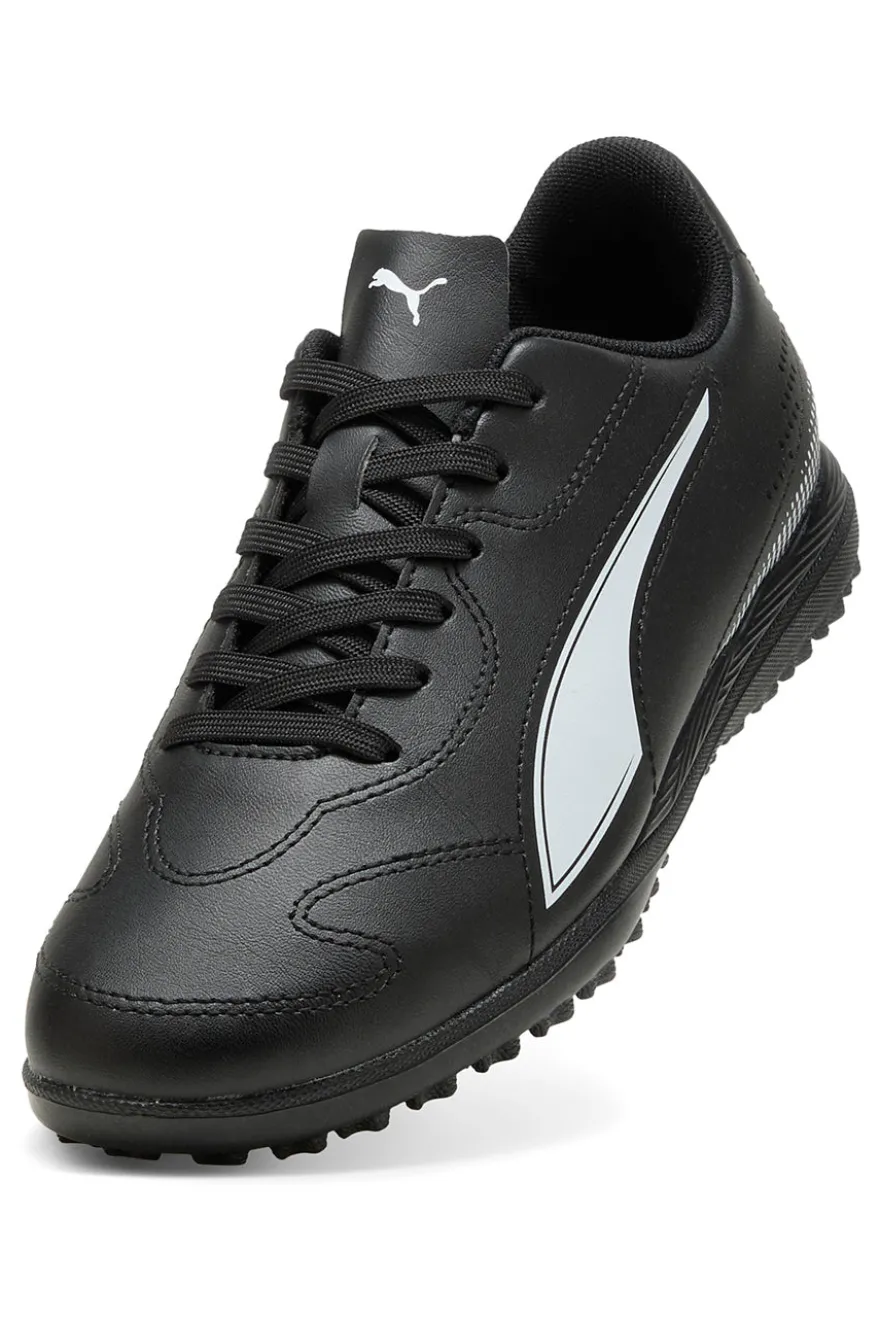 Puma Vitoria II TT Jr Schwarze Synthetik-Fußballschuhe