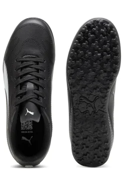 Puma Vitoria II TT Jr Schwarze Synthetik-Fußballschuhe