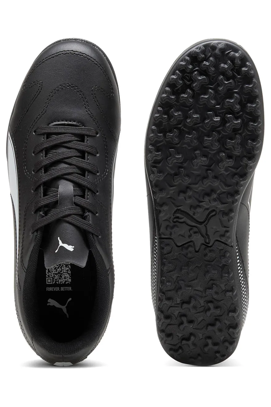 Puma Vitoria II TT Jr Schwarze Synthetik-Fußballschuhe