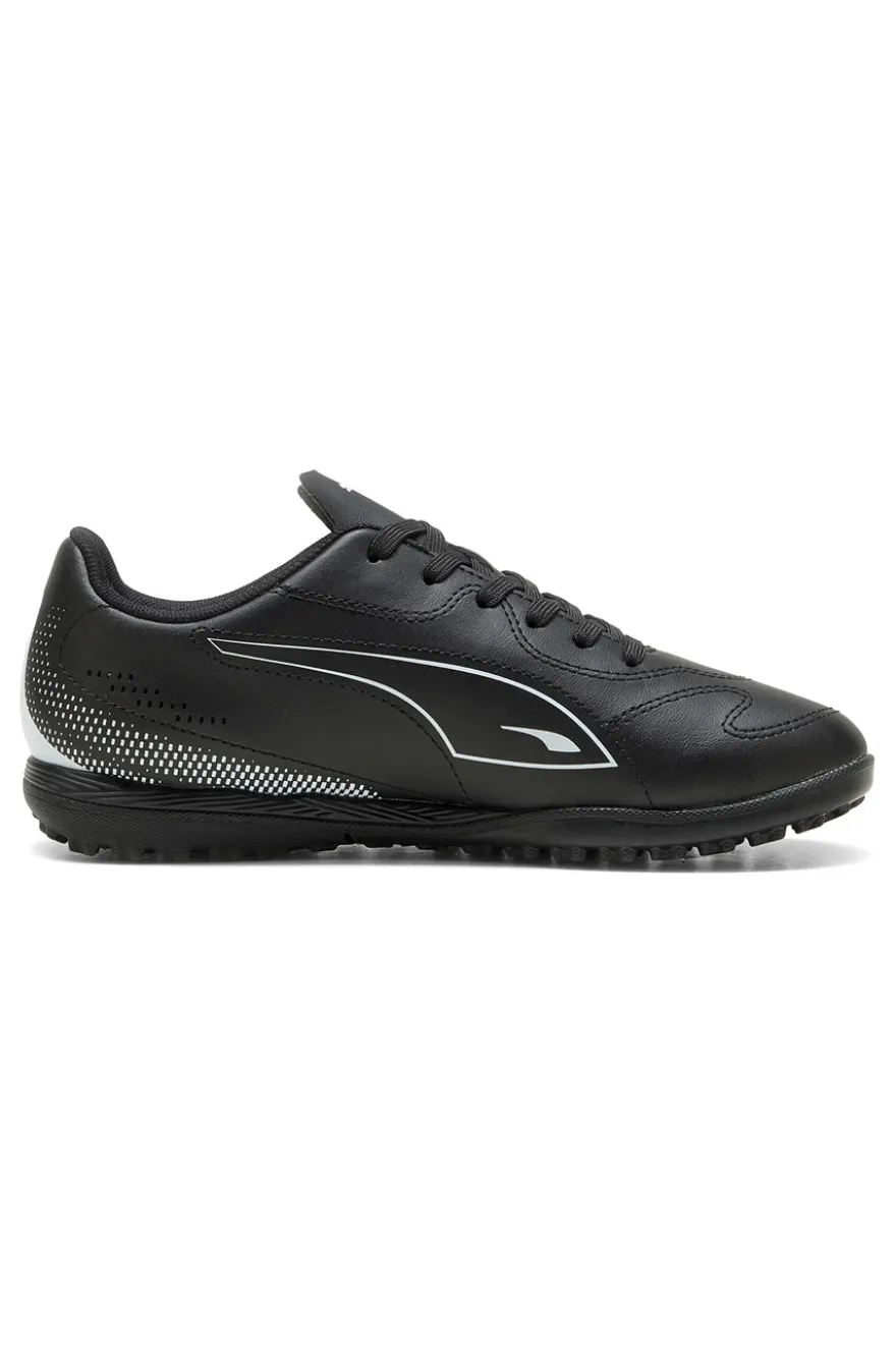 Puma Vitoria II TT Jr Schwarze Synthetik-Fußballschuhe
