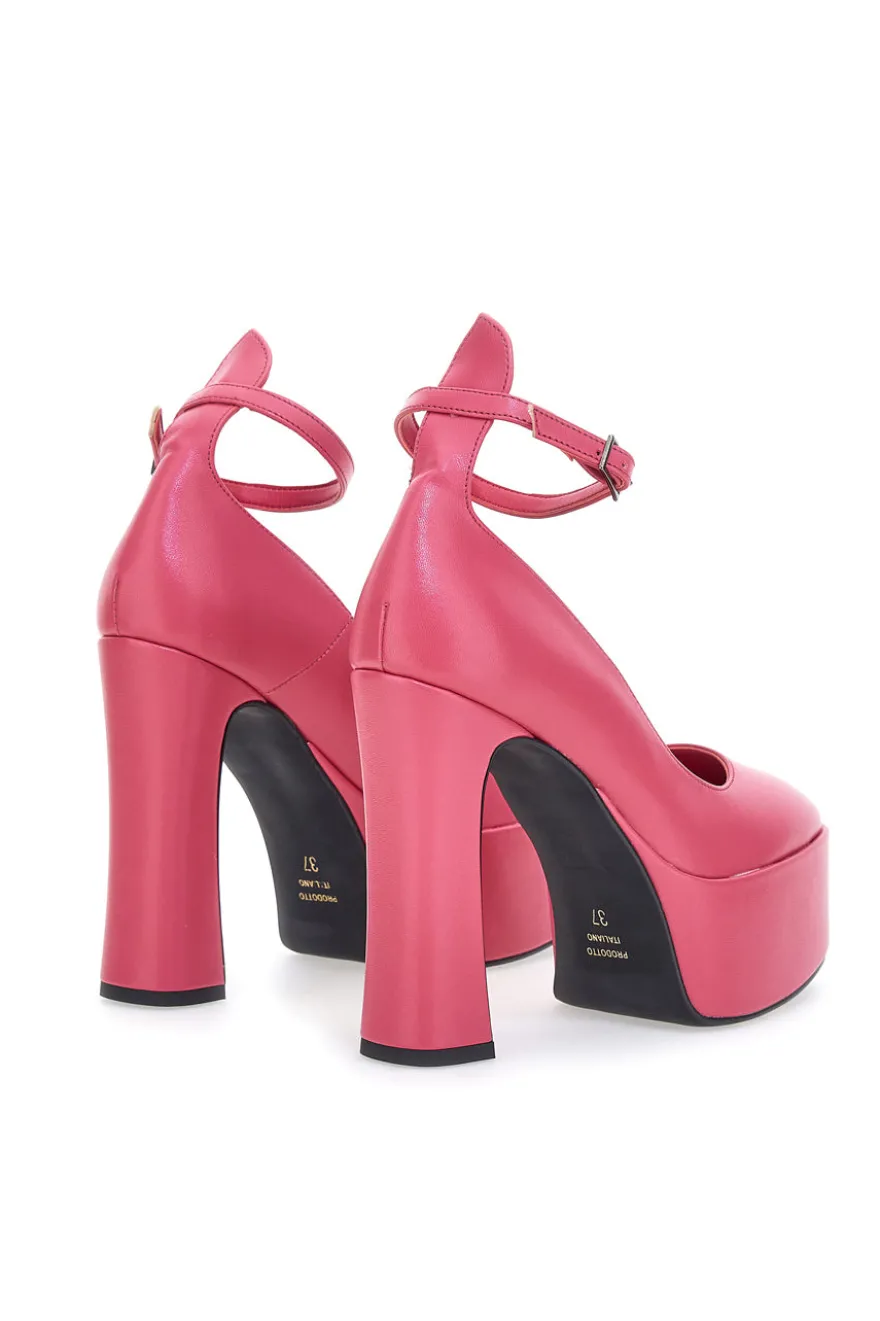 Pumps mit rosa Riemen Pittarello Couture 280