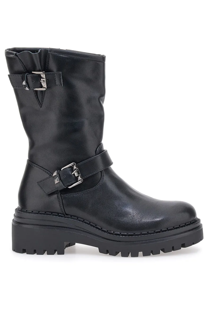 Rock' N Doll Schwarze Biker-Stiefeletten 2607015