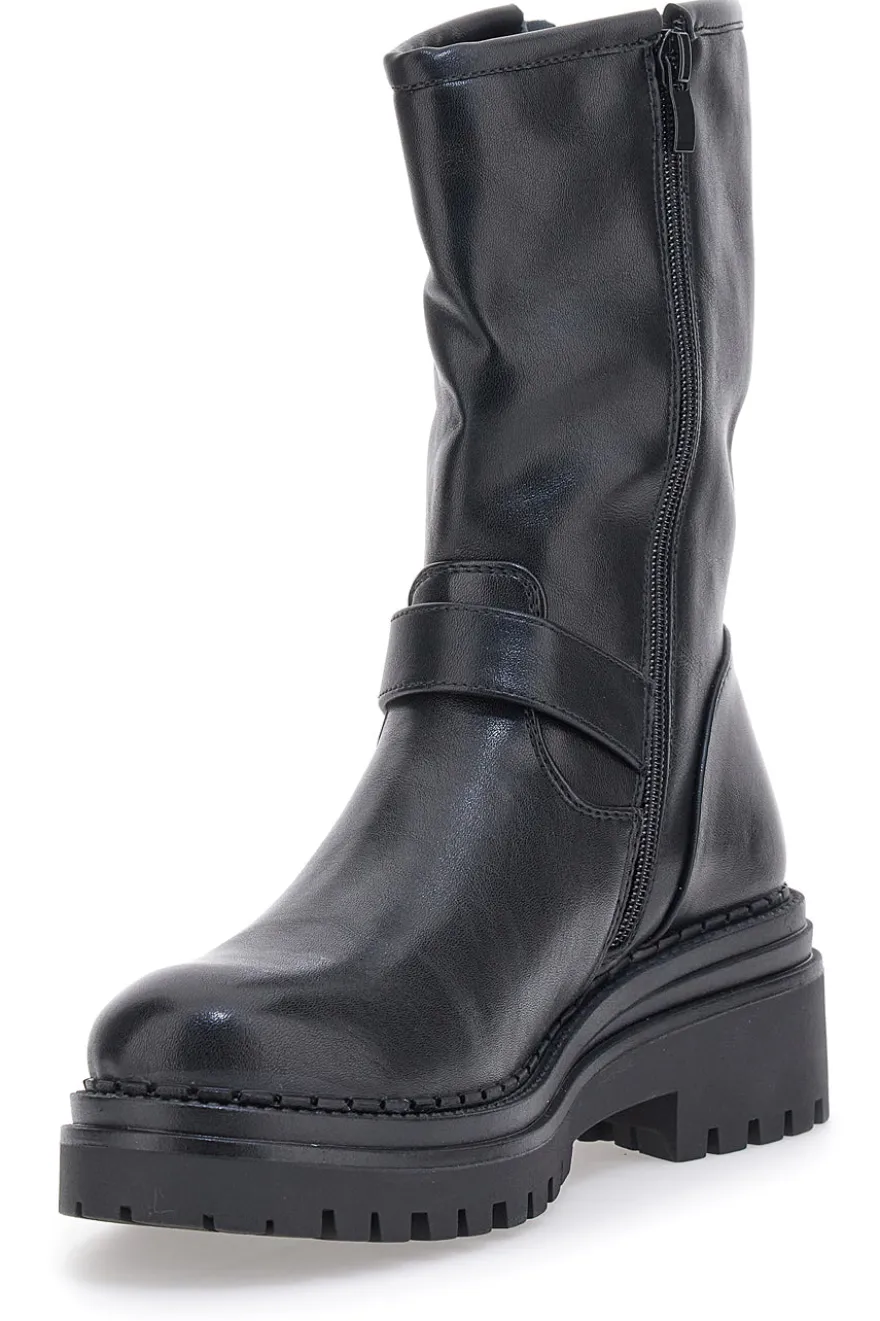 Rock' N Doll Schwarze Biker-Stiefeletten 2607015
