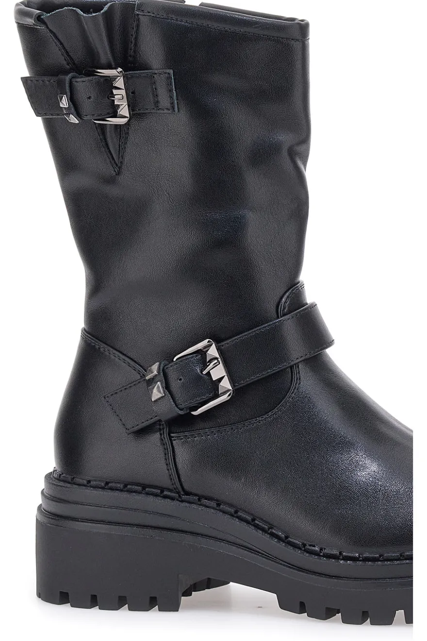 Rock' N Doll Schwarze Biker-Stiefeletten 2607015