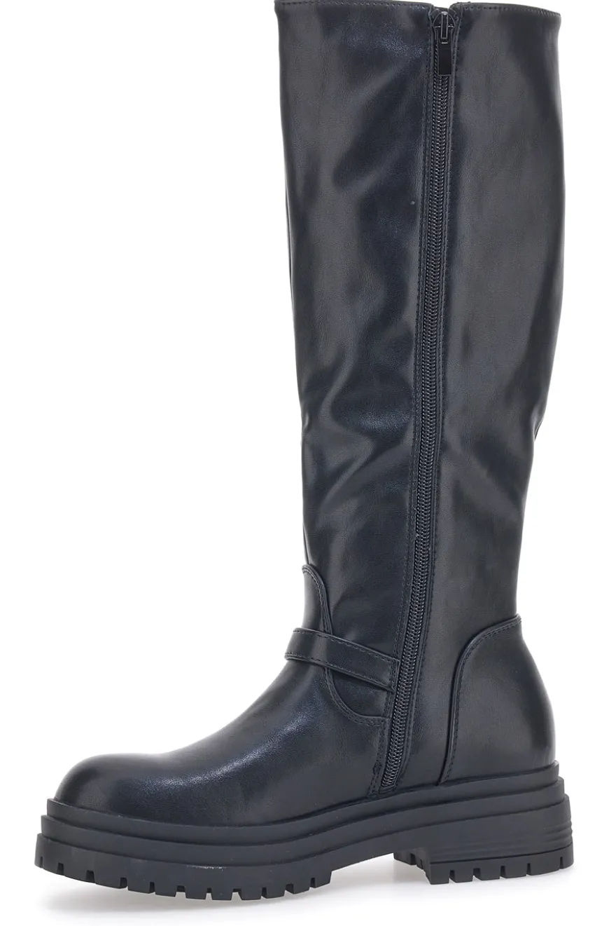Rock'n Doll Schwarze Bikerstiefel 972913