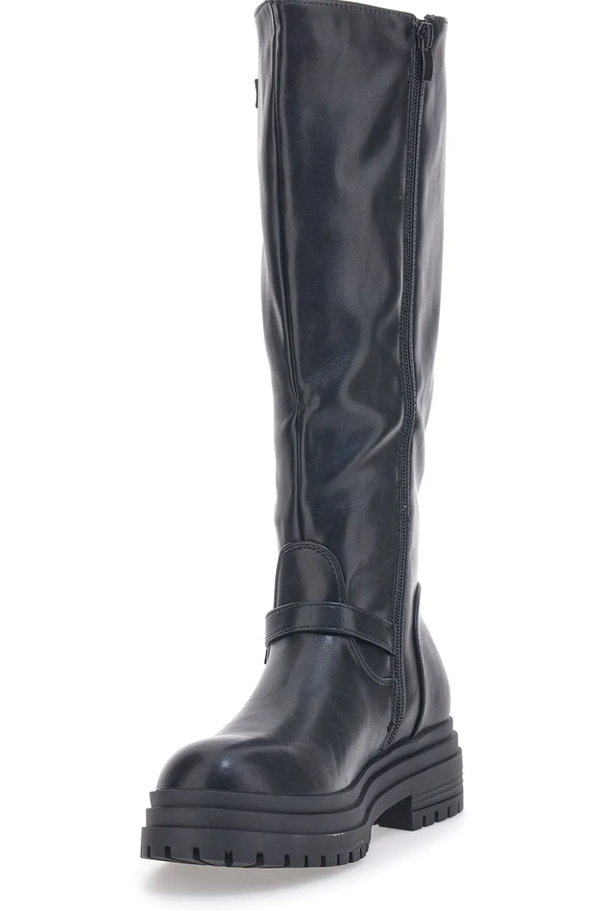 Rock'n Doll Schwarze Bikerstiefel 972913
