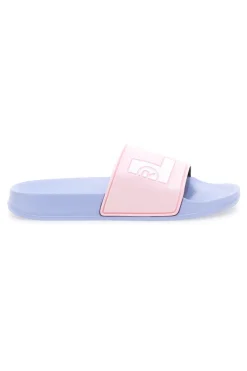 Rosa Hausschuhe mit blauem Band und weißem Logo LEVI'SJUNE L