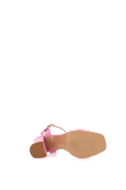 Rosa Sandalen mit Riemen und Absatz 8,5 Pittarello Glam 5548