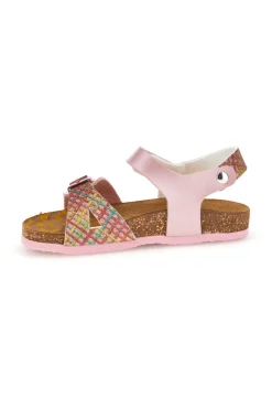 Rosa Sandalen mit Schnallen Pittarello bio 257A084SR