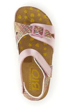 Rosa Sandalen mit Schnallen Pittarello bio 257A084SR