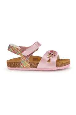 Rosa Sandalen mit Schnallen Pittarello bio 257A084SR
