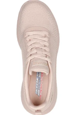 Rosa Sneakers aus atmungsaktivem Mesh mit Memory Foam Skechers BOBS Squad Chaos Face Off