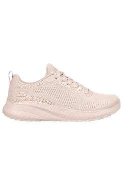 Rosa Sneakers aus atmungsaktivem Mesh mit Memory Foam Skechers BOBS Squad Chaos Face Off