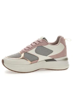 Rosa Sneakers mit bequemem Plateau und Ledereinsätzen Pittarello Capsule Kendy