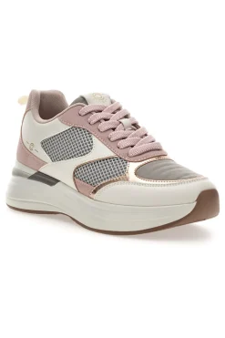 Rosa Sneakers mit bequemem Plateau und Ledereinsätzen Pittarello Capsule Kendy