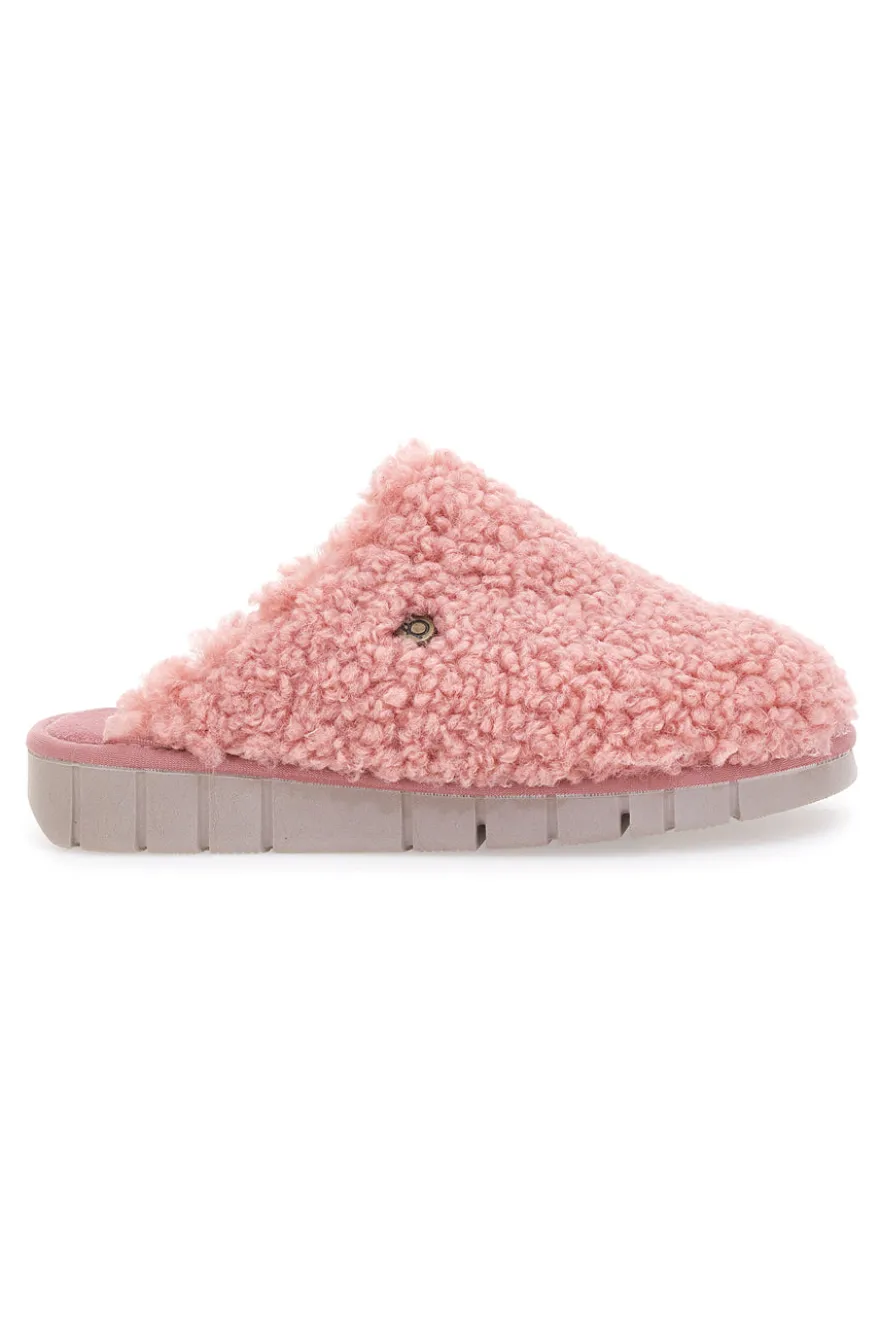 Rosa Teddy Beego Hausschuhe 7525
