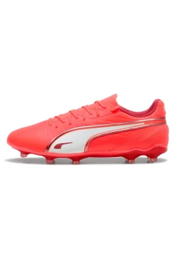 Rote Fußballschuhe für synthetischen und natürlichen Boden Puma King Match FG/AG