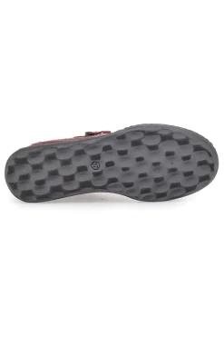 Rote Stiefeletten mit Reißverschluss und seitlichen Gummizügen Plocadi 21503pt
