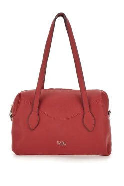 Rote Tasche mit zwei Tragegriffen und abnehmbarem Schultergurt, Basile BA1309SAF