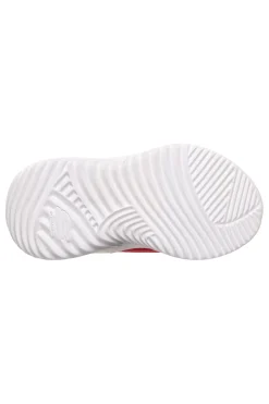 Rote Turnschuhe mit Riemen und elastischen Schnürsenkeln Skechers Bounder quantarun