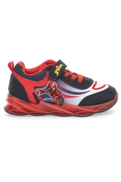 Rote und schwarze Spiderman-Sneaker mit Klettverschluss R1310515T
