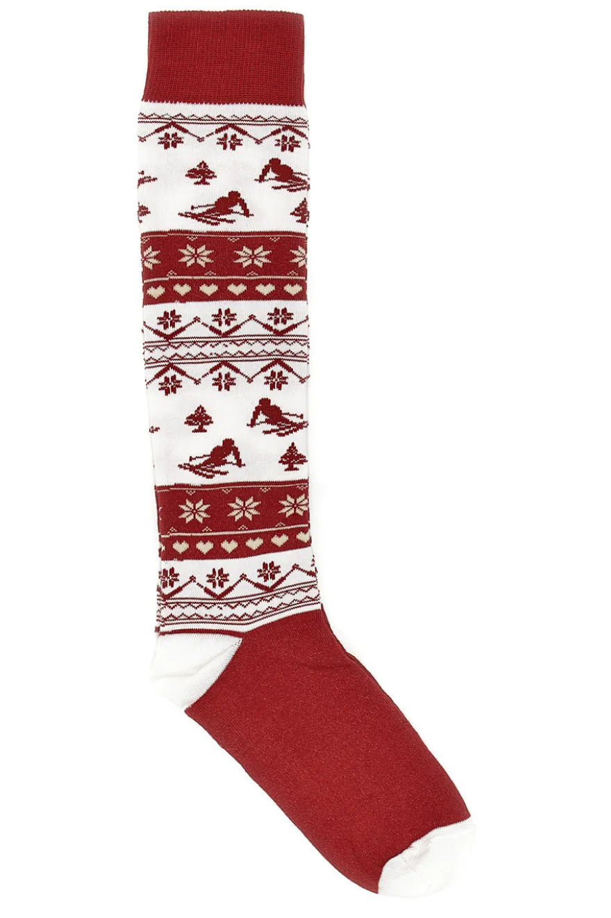 Rote und weiße Weihnachtssocken Crazy Socks 014