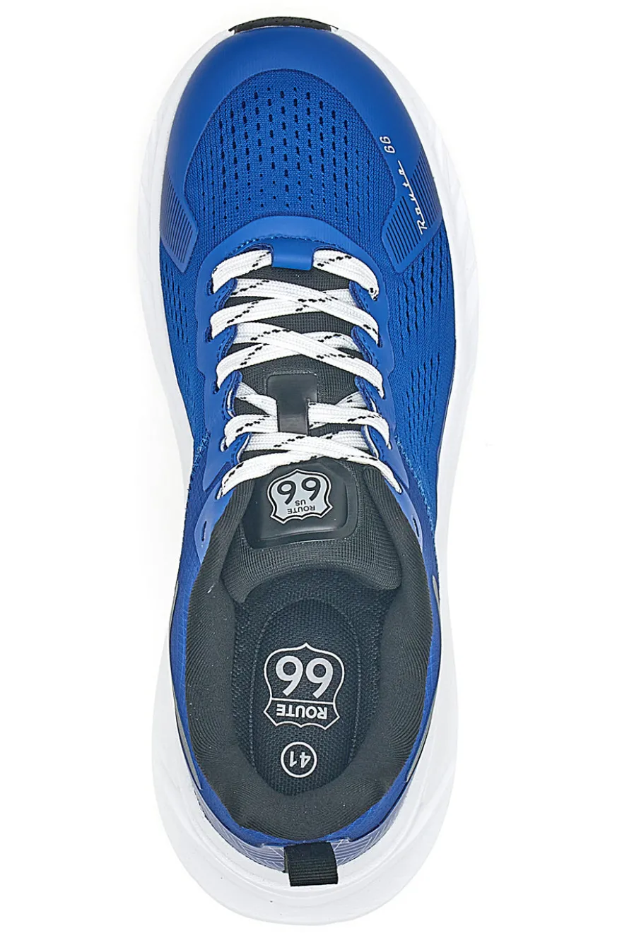 Route 66 RO51811D Blaue Sneaker mit weißer Sohle