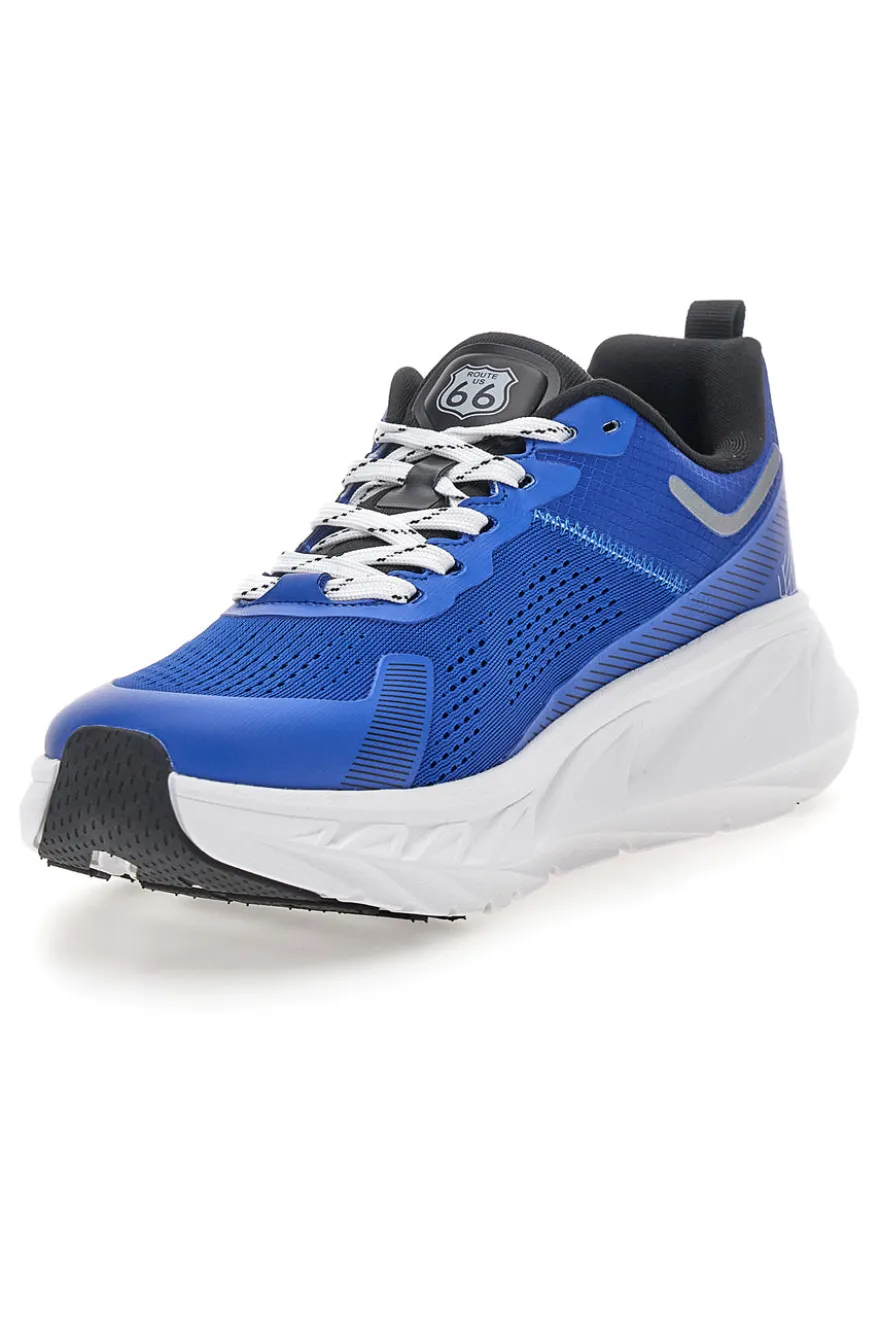 Route 66 RO51811D Blaue Sneaker mit weißer Sohle