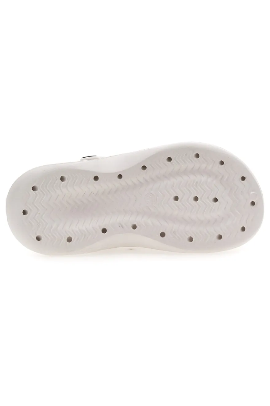 Sabot bianco con charms decorativi 2T2L 2035