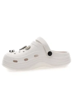 Sabot bianco con charms decorativi 2T2L 2035