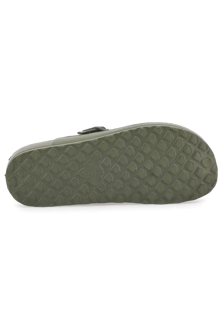Sabot in gomma verdi con cinturino regolabile 2T2L JLY09
