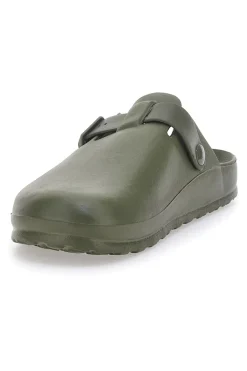 Sabot in gomma verdi con cinturino regolabile 2T2L JLY09