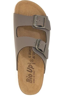 Sabot marroni con doppia fibbia e sottopiede anatomico Bio Up 201