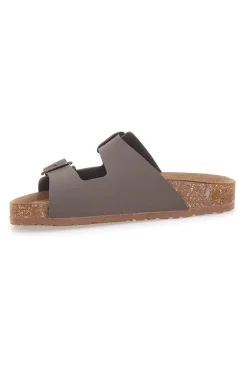 Sabot marroni con doppia fibbia e sottopiede anatomico Bio Up 201