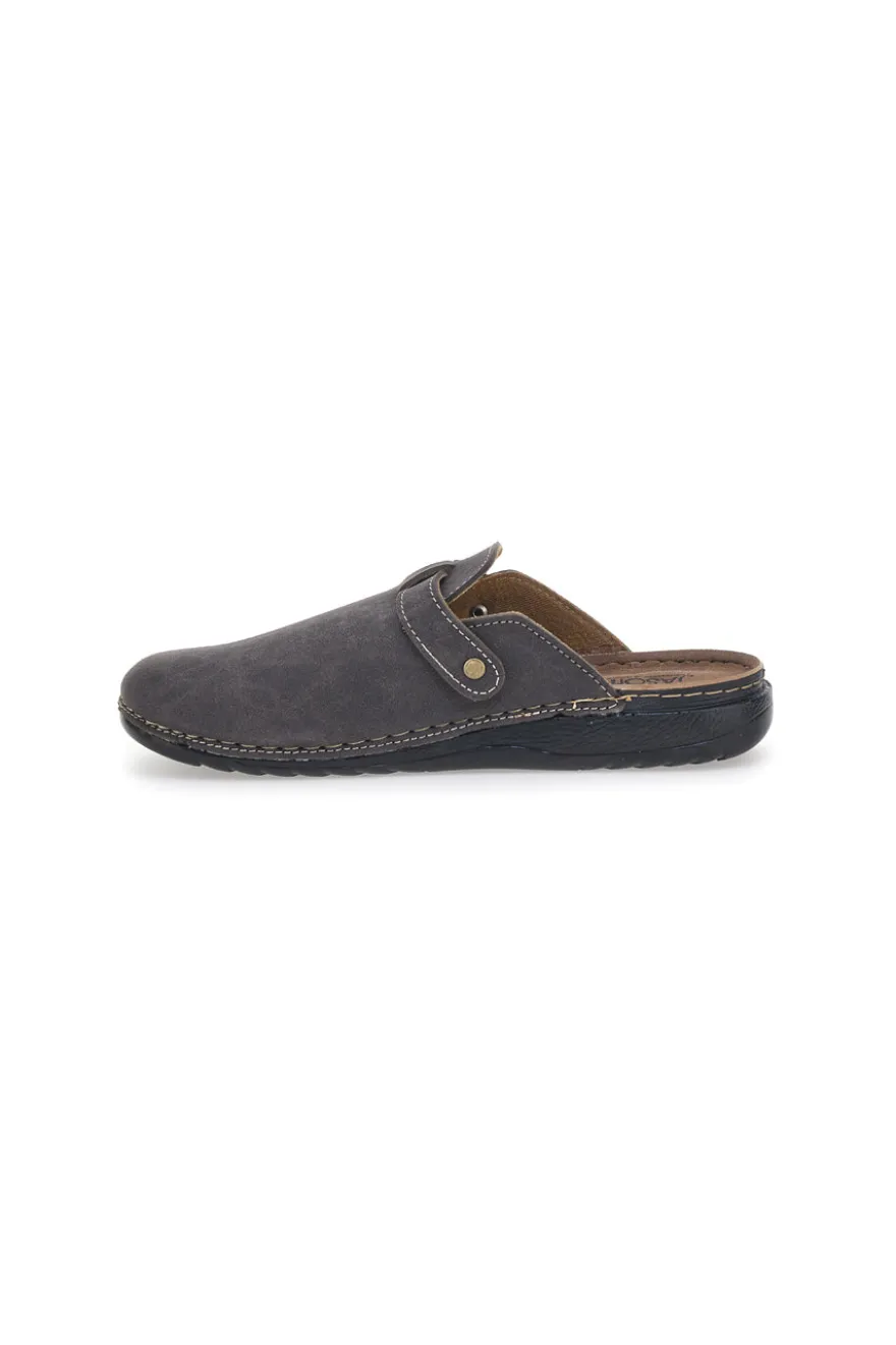 Sabot marroni con fibbia decorativa Jasonstone B001