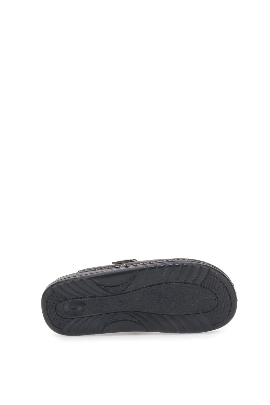 Sabot marroni con fibbia decorativa Jasonstone B001