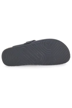 Sabot Nero con Fibbia e Plantare Preformato in Pelle SUPERGA S11U700