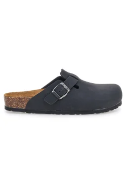 Sabot nero sottopiede in vera pelle Biomodex 32850