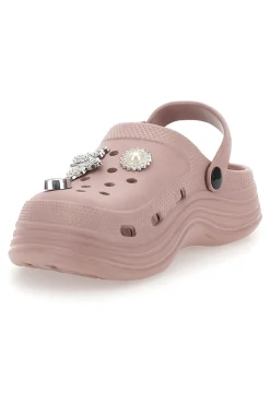 Sabot rosa con charms decorativi 2T2L 2035