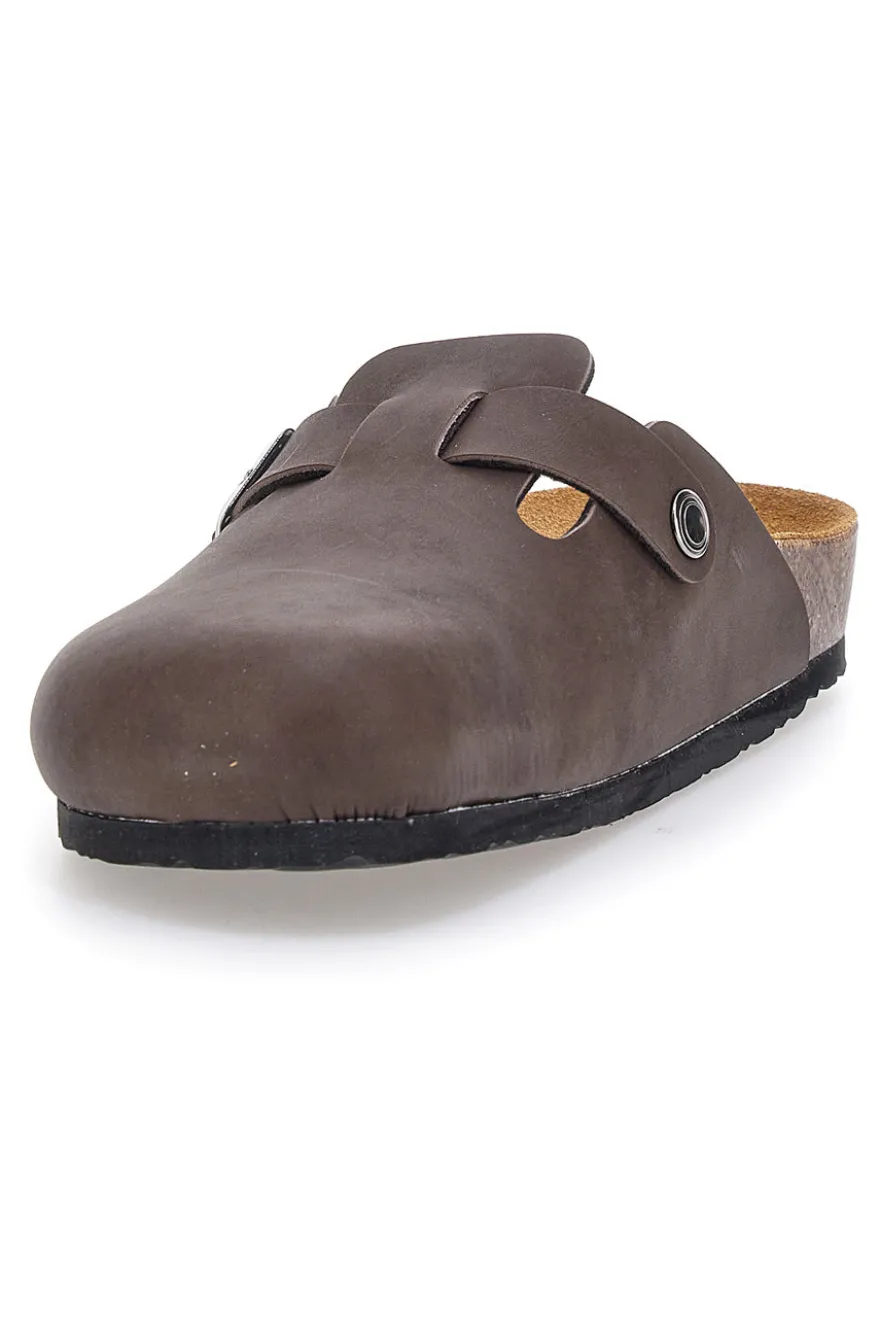 Sabot testa di moro sottopiede in vera pelle Biomodex 32850