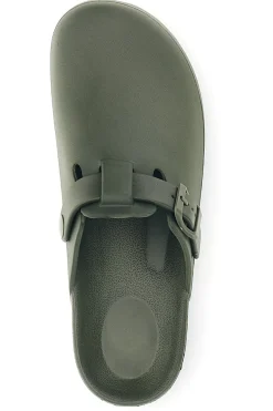 Sabot verde con fibbia 2t2l 2526