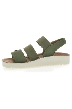 Sandalen mit elastischem Grün Eco Bio J526201