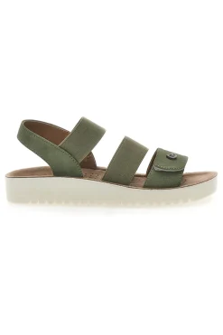Sandalen mit elastischem Grün Eco Bio J526201