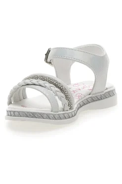 Sandalen mit weißen Strasssteinen Grazie Girl 14327