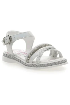 Sandalen mit weißen Strasssteinen Grazie Girl 14327