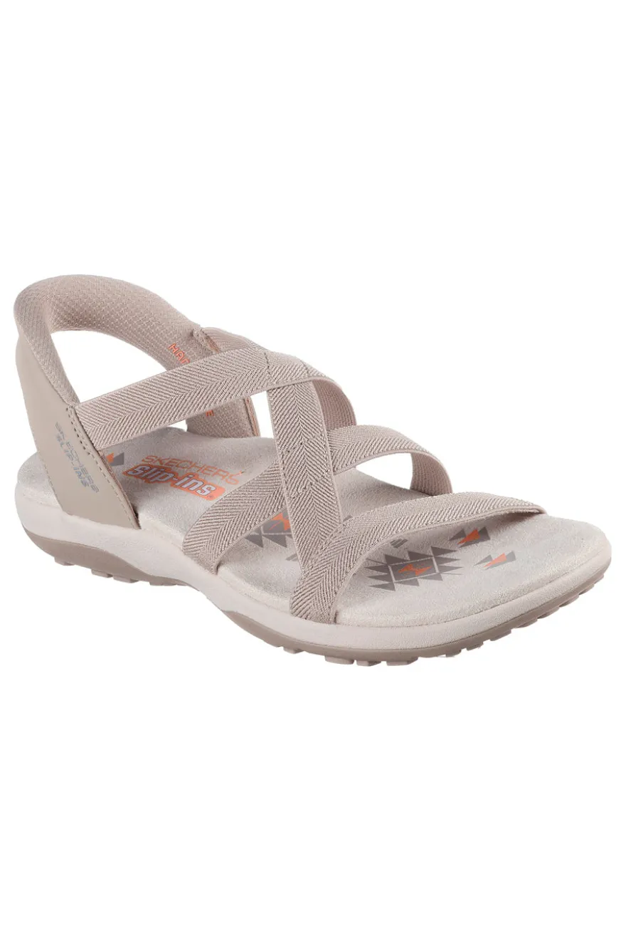 Sandalen Taupe Skechers Hands Free Slip-ins: Reggae Slim - Stretch Flex