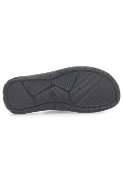 Sandali antracite con fasce incrociate e sottopiede comfort INBLU 03 VT